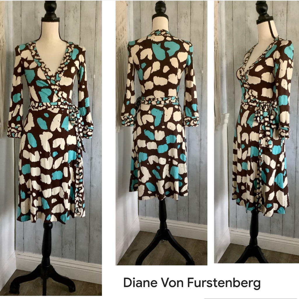 New Dvf Silk Jersey Wrap Dress